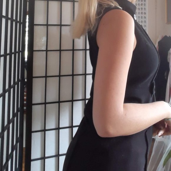 Badgley Mischka Navy Blue Dress - Picture 4 of 6